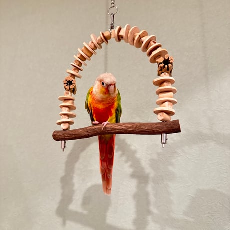 【T様専用】ツタのブランコ カスタム【自然木 止まり木 インコのおもちゃ】