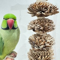 天然素材100% たっぴりかじれるソラの花ケバブ【インコのおもちゃ ストレス発散】
