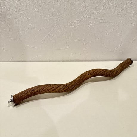 殿様パーチ（自然木ツタ）①HOEI465サイズ  直径約2.4cm【自然木 止まり木 バンブルフット予防】
