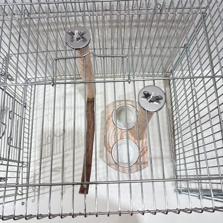 【Ｏ様専用】ルーミー用つり下げL字パーチ オヤツ入れ幼鳥・老鳥・病鳥【SANKOルーミーベーシック用 インコ 天然木の止まり木】・カクタスの置き型パーチ