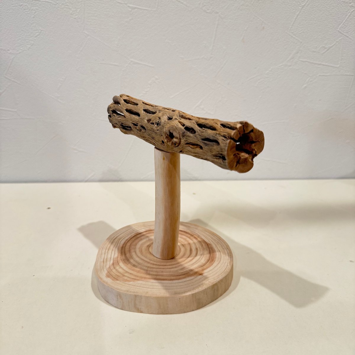カクタスのスタンドパーチ③ パーチ長さ15cm／高さ15cm【インコ
