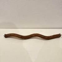 殿様パーチ（自然木ツタ）①HOEI465サイズ  直径約2.4cm【自然木 止まり木 バンブルフット予防】