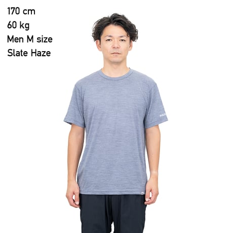 【RIDGE MOUNTAIN GEAR】Merino Basic Short Sleeve Tee "Micro Border"　/　リッジマウンテンギア　メリノベーシックショートスリーブティー