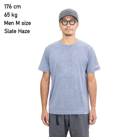 【RIDGE MOUNTAIN GEAR】Merino Basic Short Sleeve Tee "Micro Border"　/　リッジマウンテンギア　メリノベーシックショートスリーブティー