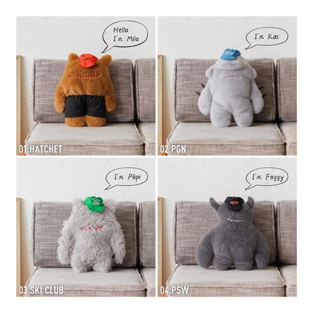 【ポストジェネラル】MONSTER HOT WATER BOTTLE COVER｜モンスター 湯たんぽカバー キャンプ・車中泊