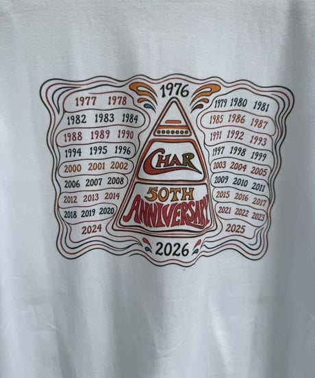 Char SINCE 1976 Henry Neck Half Sleeve Tee (MT-76）