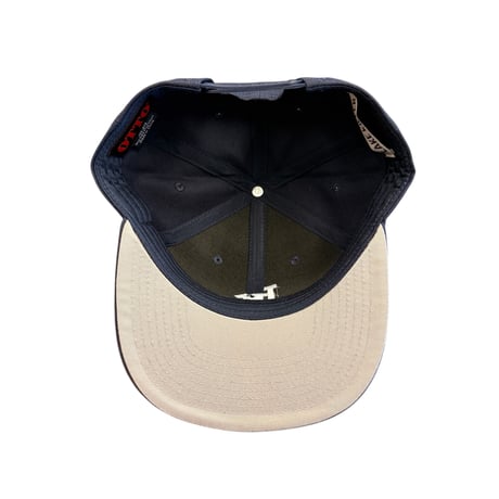 6PANEL CAP  TYPE-2(NAVY)(つば裏グレー）