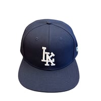 6PANEL CAP  TYPE-2(NAVY)(つば裏グレー）