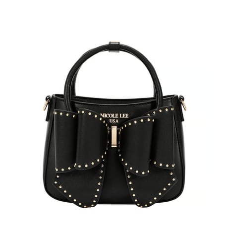 ～nicolelee～スタッズ付きリボンハンドバッグ