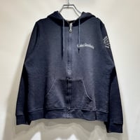 ハーレーブラックシンプルジップパーカー IGB2294