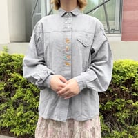 アニマル刺繍グレーチロルシャツ IGT5509
