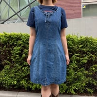 マーメイドブルーデニムワンピース IGT5503