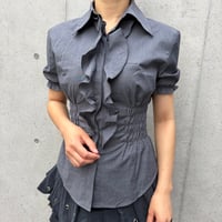 きれいめお姉さんのシャーリングシャツ IGT5353