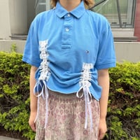 ブルーオーシャンレースリボンポロシャツ IGT5508