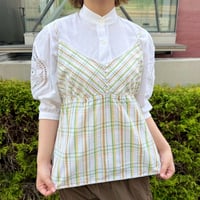 カラーチェックビスチェ IGT5366