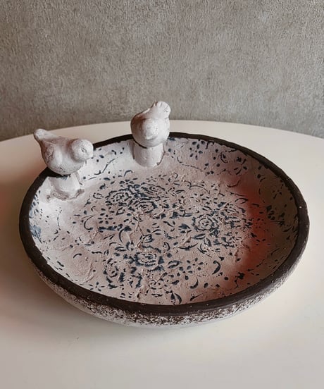 cement bird tray