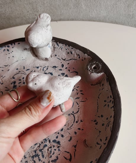 cement bird tray
