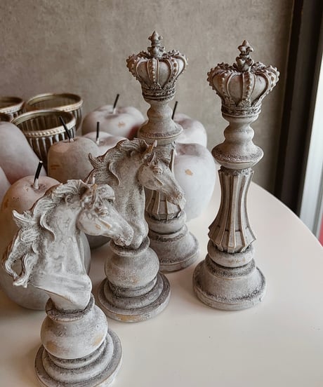 chess cement objet