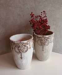 cement flower pot