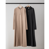 ［YENN264-51125] HENRY HOODIE DRESS