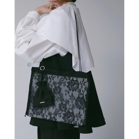 【CHIGNON】 ﾚｰｽﾊﾞｯｸﾞ&ﾐﾆ巾着