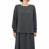 【siro de labonte 2027 SS】wide pullover(hightwist smooth)