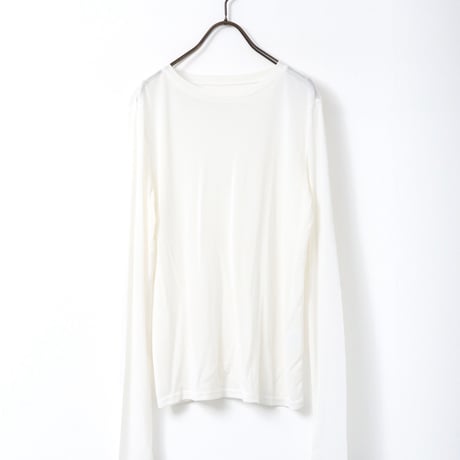 【hunch】パワーネット フロッキードットプリント クルーネックトップス