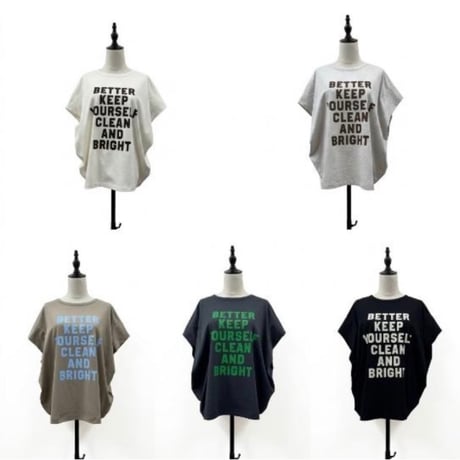 【siro de labonte 2027 SS】message tuck Tshirt