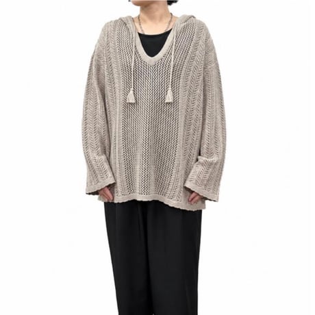 【siro de labonte 2027 SS】lace mesh knit foody