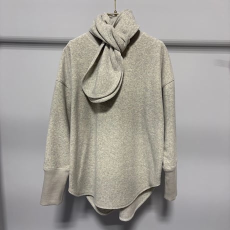 【MARUGAUX 2026 AW】マフラー付き裏起毛プルオーバー
