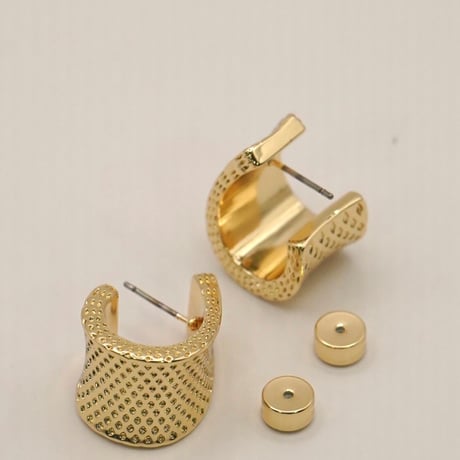 【CHIGNON】ﾄﾞｯﾄﾜｲﾄﾞﾌｰﾌﾟﾋﾟｱｽ