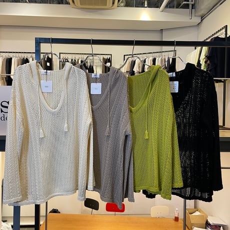 【siro de labonte 2027 SS】lace mesh knit foody