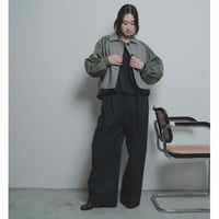 【CYAN TOKYO】3タックラウンドステッチツイルワイド