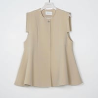 【CHIGNON】ソフトツイルフレアフォルムジレ