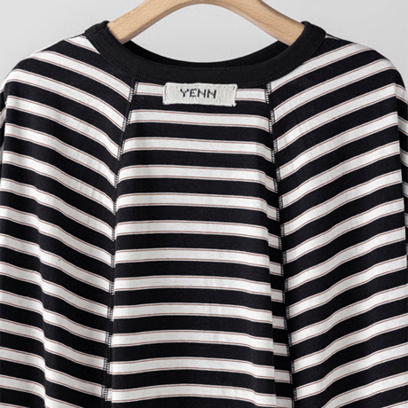 ［YENN264-81111] STRIPE FORM LONG T