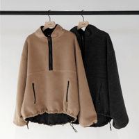 【YENN追加生産】SHAGGY HALF ZIP JK