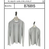 876815テンセルウールモックネックロンT