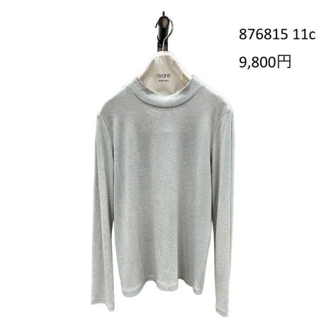 876815テンセルウールモックネックロンT