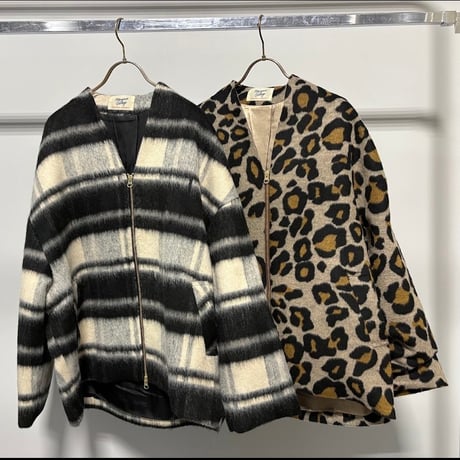 【MARUGAUX 2026 AW】シャギージップコート（レオパード）