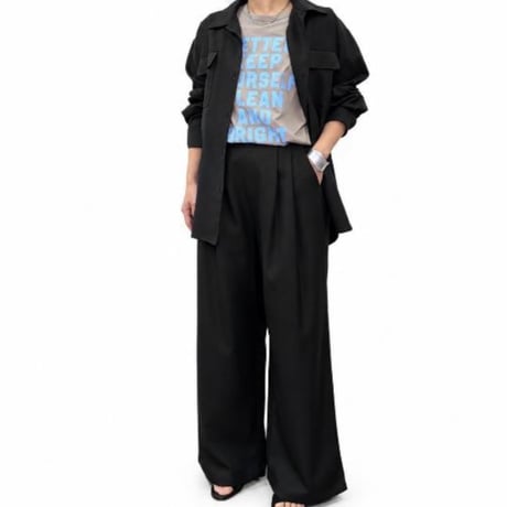 【siro de labonte 2027 SS】message tuck Tshirt