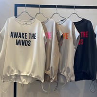 【siro de labonte 2027 SS】AWAKE tuck pullover