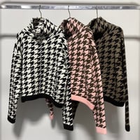 【MARUGAUX 2026 AW】千鳥柄ニットZIPカーディガン