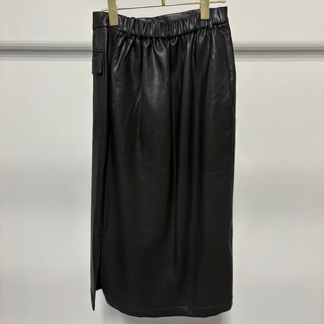【MARUGAUX 2026 AW】レザーラップスカート