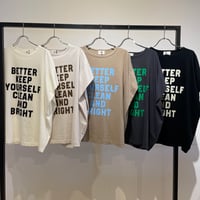 【siro de labonte 2027 SS】message tuck Tshirt