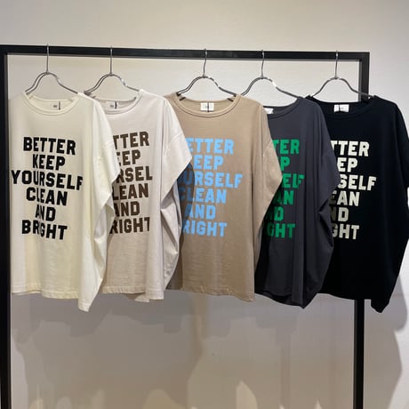 【siro de labonte 2027 SS】message tuck Tshirt