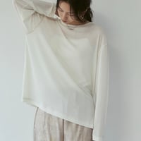 【hunch】シアーワッフル 微配ステッチ 長袖トップス