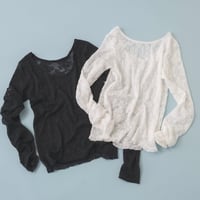 【Mewl】LACE LONG SLEEVE TOP