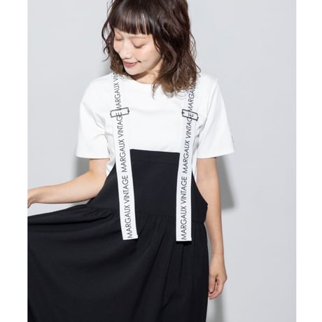 【MARGAUX VINTAGE 2027 PS】ロゴストラップスカート