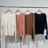 【RILATO】ワッフル編み2WAYニット