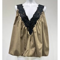 【CYAN TOKYO】レースネックバルーンベスト